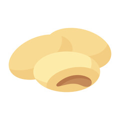 Get your hands on this beautifully designed icon of molasses cookies, editable vector