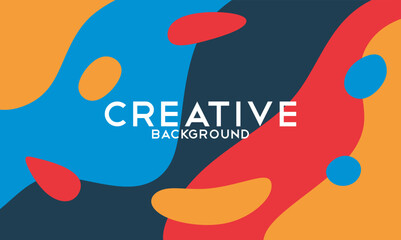 Color gradient background design. Abstract geometric background with liquid shapes. Abstract illustration background design