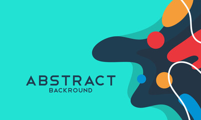 Color gradient background design. Abstract geometric background with liquid shapes. Abstract illustration background design