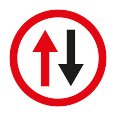 Road Sign Icon Vector