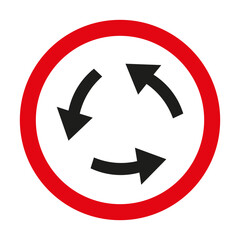 Road Sign Icon Vector