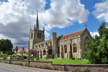 Fototapeta na wymiar St Mary's Church, Guilden Morden, Cambridgeshire