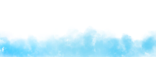 Light Blue Smoke Isolate Transparent Background