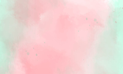 Fototapeta na wymiar Soft blue and pink watercolor background 2
