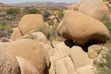 formation in the desert. Joshua Tree National Park