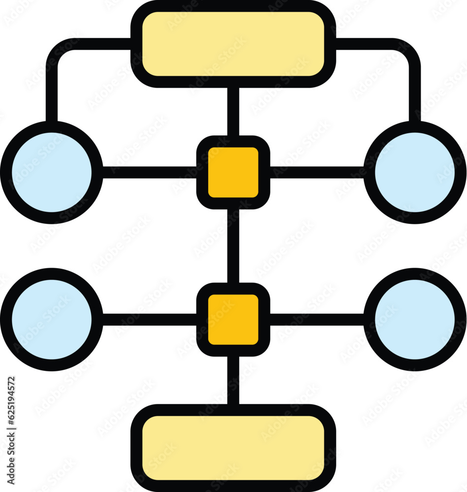 Poster agile statistics icon outline vector. progress quality. checklist data color flat