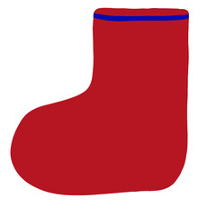 red christmas sock