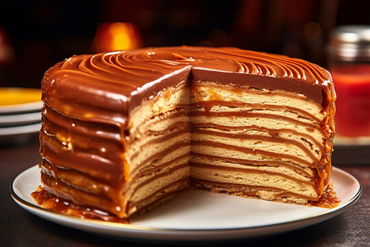 photo of a dobos cake