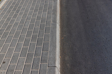 Details of an asphalt highway