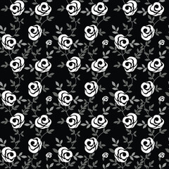 seamless flower design pattern on background