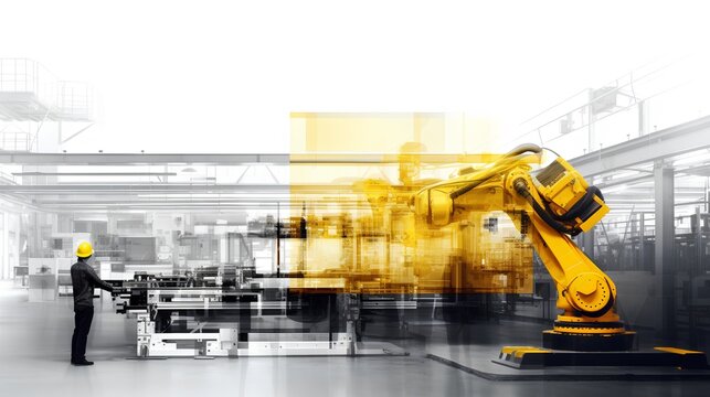 Lean manufacturing concept. The strategic approach to eliminating waste and inefficiency in the production process. Optimizing workflow, reducing costs, and increasing product value. Generative AI