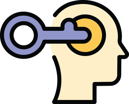 recommend clip art: Society stereotype icon outline vector. Ageism discrimination. Gender equality color flat