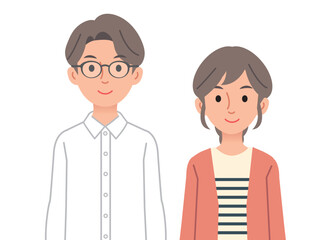 笑顔の男女
smiling man and woman
