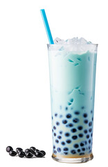 Bubble tea isolated on the transparent background PNG. AI generative.