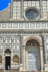 Portail de l'église Santa Maria Novella à Florence. Italie