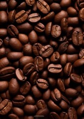 Coffee beans close-up background.