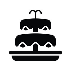 Tasty and delicious chocolate fountain vector, chocolate milk dessert icon in modern style