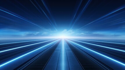 abstract blue background with rays