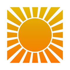 Sunburst silhouette illustration