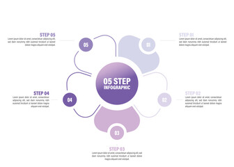 circle Pie charts for infographics. Elements with 2, 3, 4, 5, 6, 7, 8, 9, 10 steps, options.