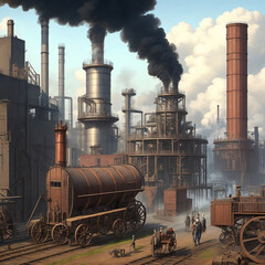 steam locomotive in the mountains