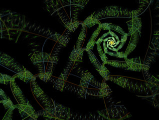 Imaginatory fractal abstract background Image