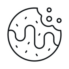 Delicious chocolate biscuit in modern design style, easy to use and download