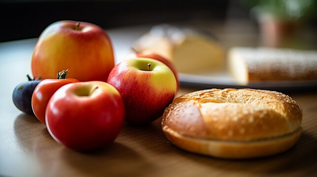 apples and cinnamon HD 8K wallpaper Stock Photographic Image
