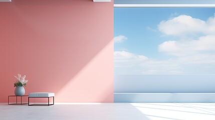 minimalist style presentation background AI