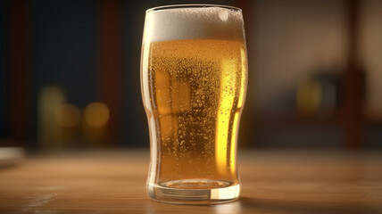 Beer in the Foaming Glass - Cerveja no Copo Espumando