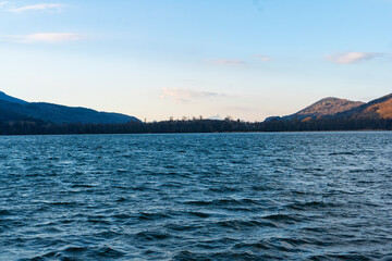 evening mountain lake