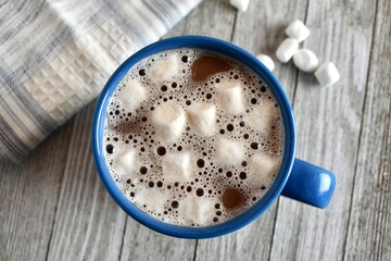 Hot chocolate with marshmallows