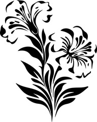 Silhouette flower plant images