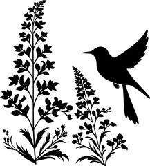 Silhouette flower plant images