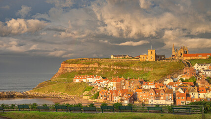 Whitby in the evening light.