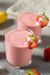 Healthy Homemade Strawberry Breakfast Smoothie