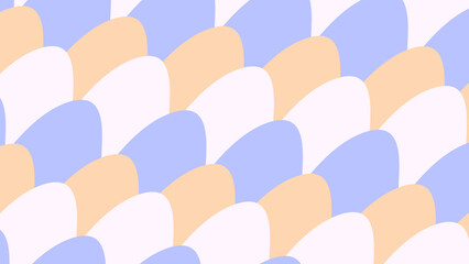 レトロカラーな波間のオレンジパターン壁紙☆
