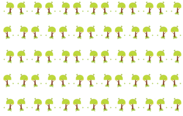 pattern flat trees doodle hand drawn abstract.Element for print and gift card design