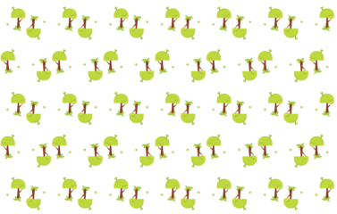 pattern flat trees doodle hand drawn abstract.Element for print and gift card design