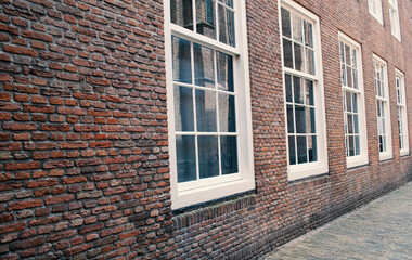 house facade with windows