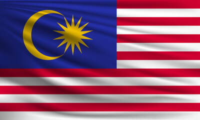 Vector flag of Malaysia