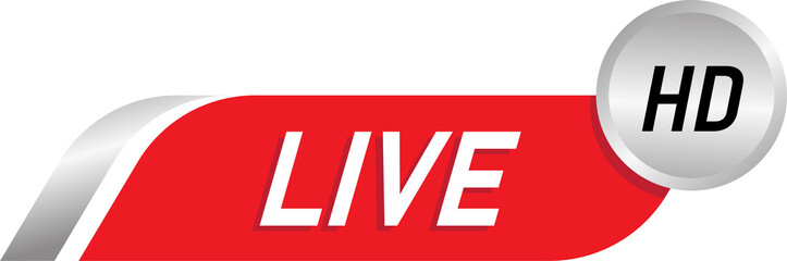 Live stream news banners template vector