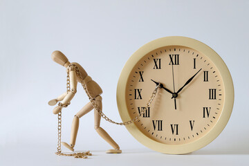 Catastrophic lack of time, the little man is trying to stall for time