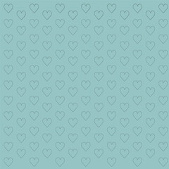 Heart Pattern in sky color background