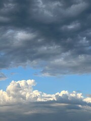 blue sky with clouds