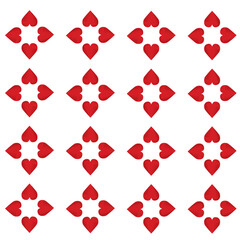 Hearts Patterns four hearts design pattern