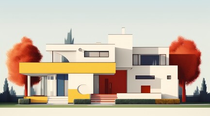  minimalist illustrator house.
