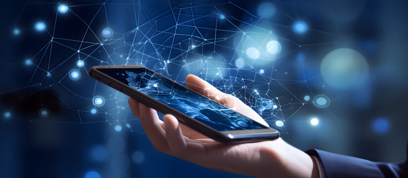 Cyberspace, Netzwerk, Stock Photo, Zusammenhalt, Zukunft, Web, Kommunikation, Business, Technologie, Hand, Smartphone, Handy, App, Internet, Security
