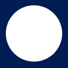 blue blank circle element design 