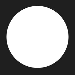 black blank circle element design 